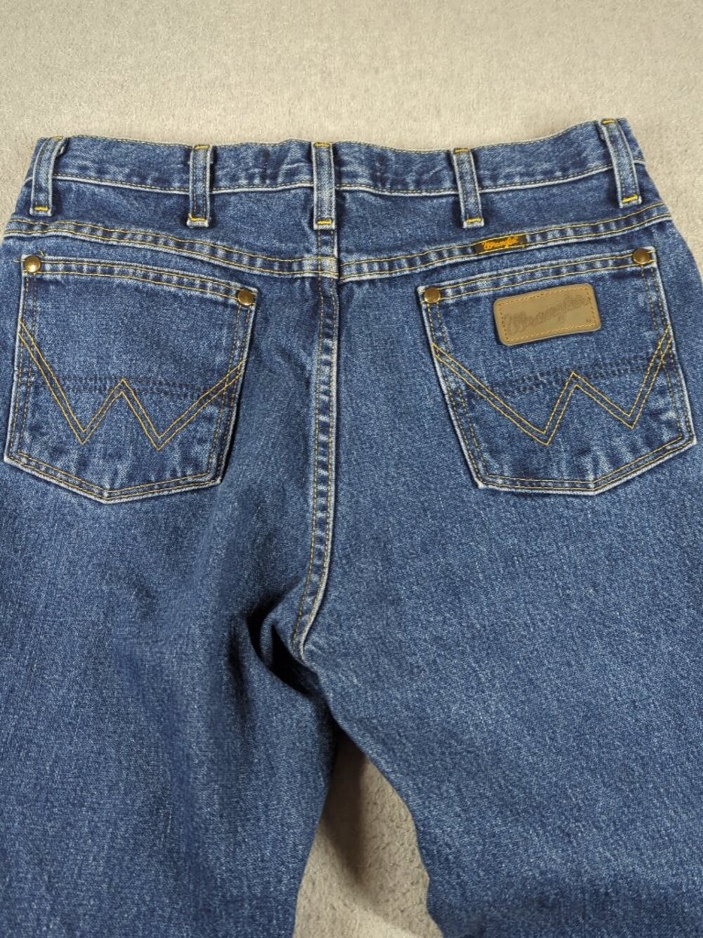 Wrangler George Strait Jeans Men's 33x30 (Actual 32x30) Blue Cowboy Cut Rodeo - Picture 4 of 10